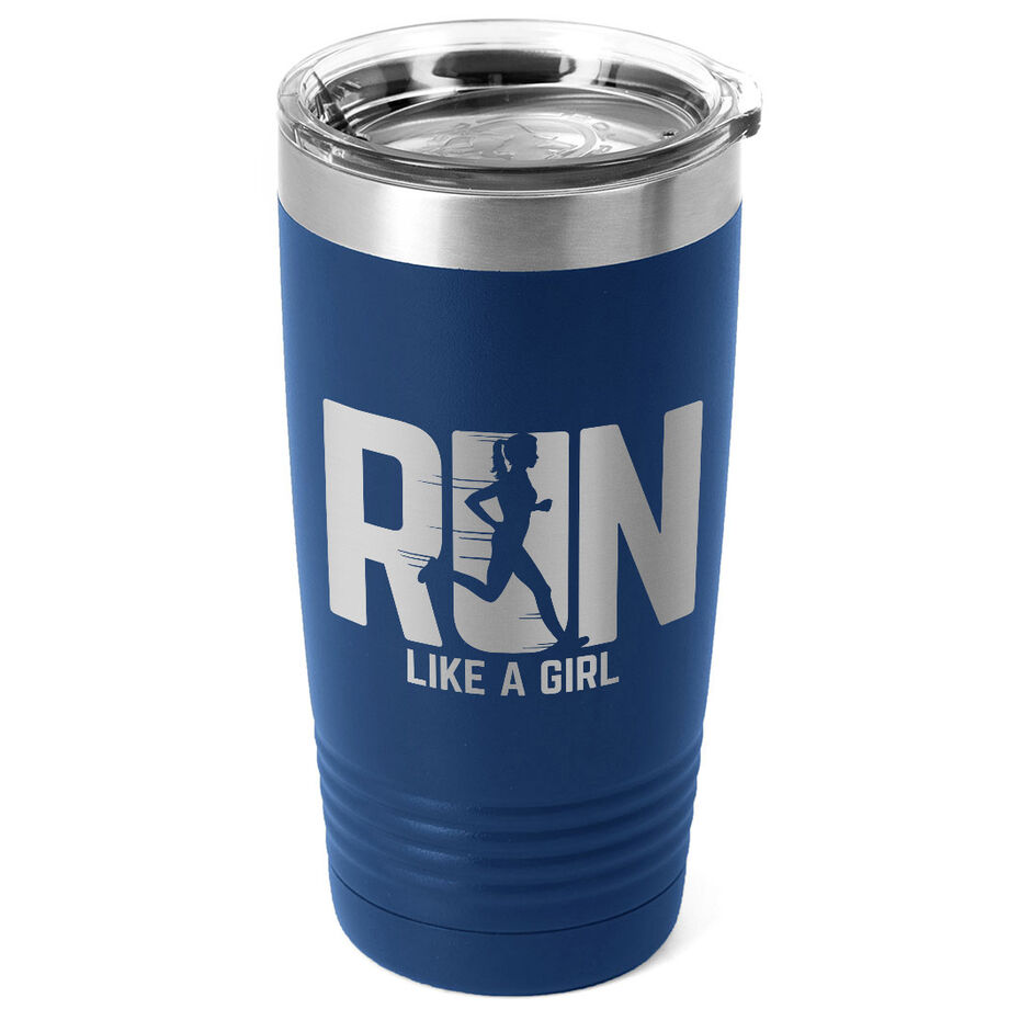 Running 20 oz Double Insluated Tumbler - Let's Run Like A Girl