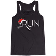 Flowy Racerback Tank Top - Let's Run For Christmas