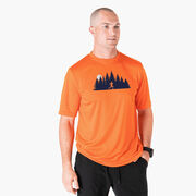 Men's Running Short Sleeve Performance Tee - Moonlit Run (Male)