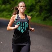 Women's Racerback Performance Tank Top - Love The Run