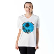 Women's Short Sleeve Tech Tee - Retro Run