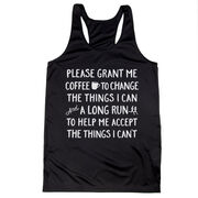 Women's Racerback Performance Tank Top - Please Grant Me Coffee