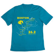 Women's Short Sleeve Tech Tee - Boston Route