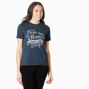 Running Short Sleeve T-Shirt - This Mom Runs to Burn Off the Crazy