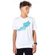 Cross Country Short Sleeve T-Shirt - Winged Foot Inspirational Words