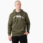 Statement Fleece Hoodie -  Trail Runner in the Mountains (Male)