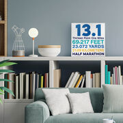 Running Canvas Wall Art - Math Miles 13.1