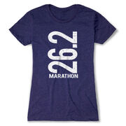 Women's Everyday Runners Tee 26.2 Marathon Vertical