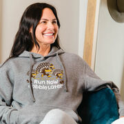 Statement Fleece Hoodie - Run Now Gobble Later Turkey Trot