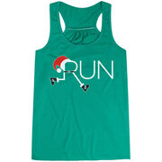 Flowy Racerback Tank Top - Let's Run For Christmas