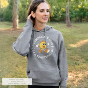 Statement Fleece Hoodie - Running My Way to a Beautiful Day
