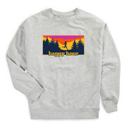 Running Raglan Crew Neck Pullover - Happy Hour