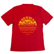 Women's Short Sleeve Tech Tee - Running is My Sunshine