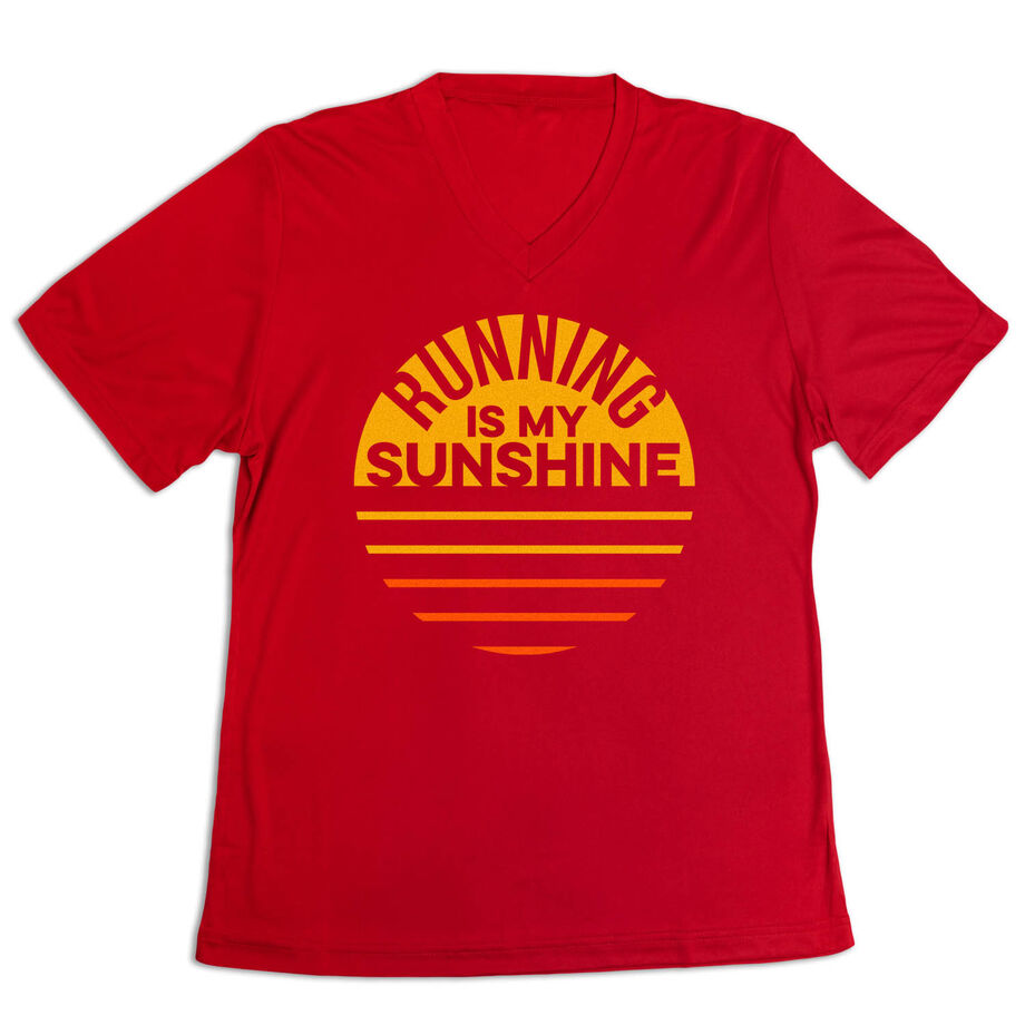 Women's Short Sleeve Tech Tee - Running is My Sunshine