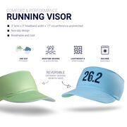 Running Comfort Performance Visor - 26.2 Marathon Run