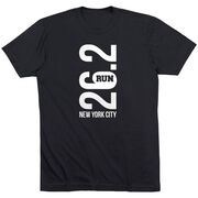 Running Short Sleeve T-Shirt - New York City 26.2 Vertical