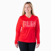 Women's Long Sleeve Tech Tee - Run With Inspiration