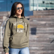 Statement Fleece Hoodie -  Wake Up And Run