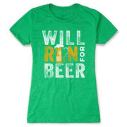 Women's Everyday Runners Tee - Will Run For Beer