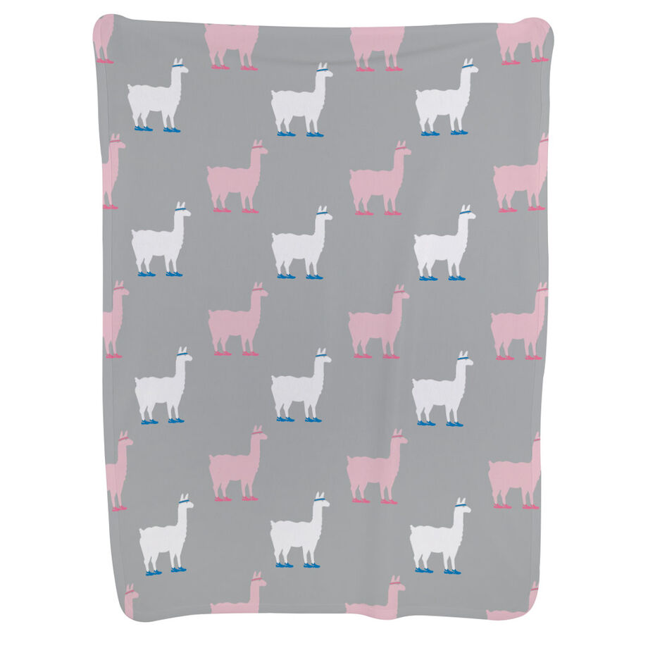 Running Baby Blanket - Running Llama Pattern