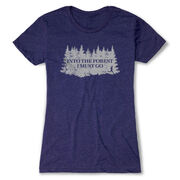 Women's Everyday Runners Tee - Into the Forest I Must Go Running