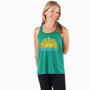 Flowy Racerback Tank Top - Here Comes The Sun