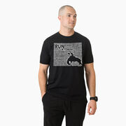 Running Short Sleeve T-Shirt - Wyoming State Runner 