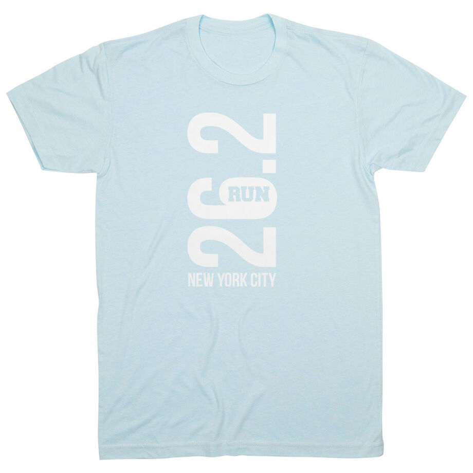 Running Short Sleeve T-Shirt - New York City 26.2 Vertical