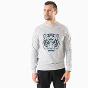 Running Raglan Crew Neck Pullover - Eye Of The Tiger