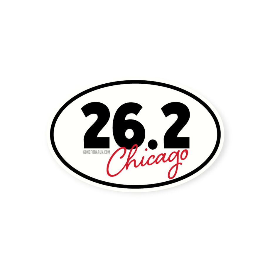 Running Sticker - Chicago 26.2