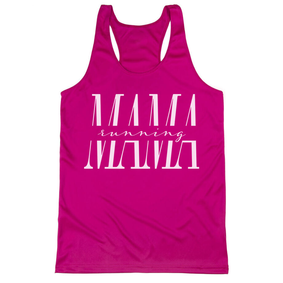 Women's Racerback Performance Tank Top - Running Mama