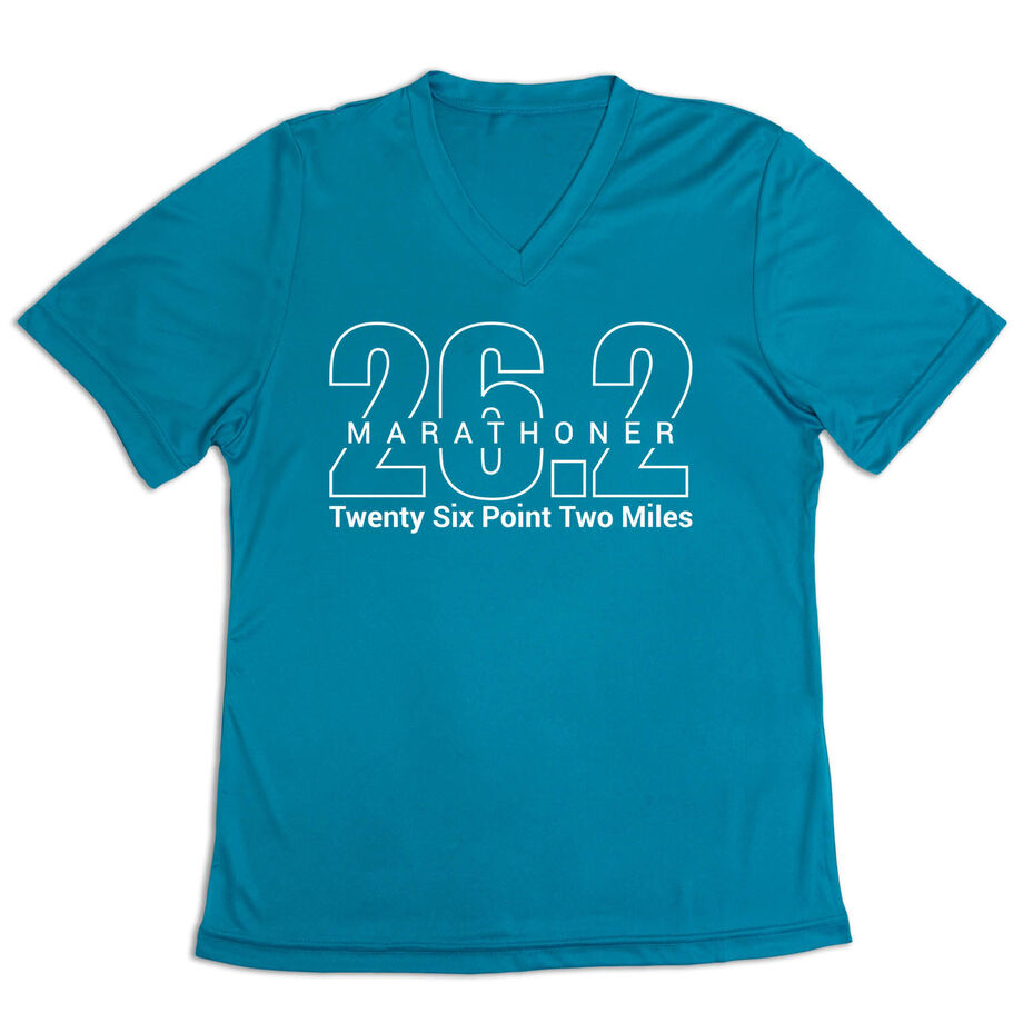 Women's Short Sleeve Tech Tee - Marathoner 26.2 Miles