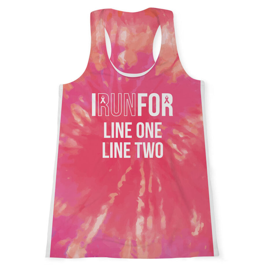 Women's Performance Tank Top - Custom I Run For Tie-Dye