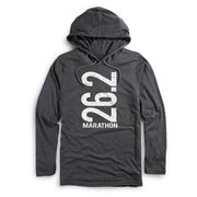 Men's Running Lightweight Hoodie - 26.2 Marathon Vertical