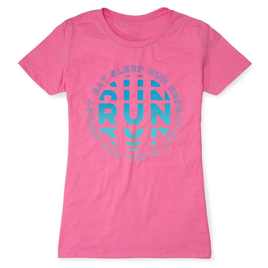 Women's Everyday Runners Tee - Eat Sleep Run Repeat