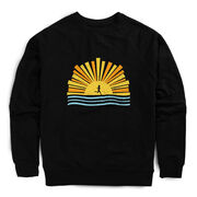 Running Raglan Crew Neck Pullover - Here Comes The Sun