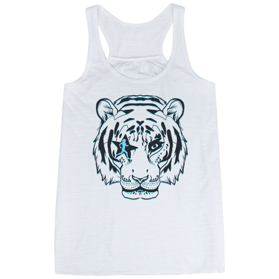 Flowy Racerback Tank Top - Eye Of The Tiger