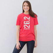 Running Short Sleeve T-Shirt - Philadelphia 26.2 Vertical