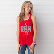 Flowy Racerback Tank Top - She Believed She Could So She Did 13.1