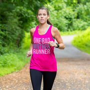 Women's Racerback Performance Tank Top - One Bad Mother Runner (Bold)