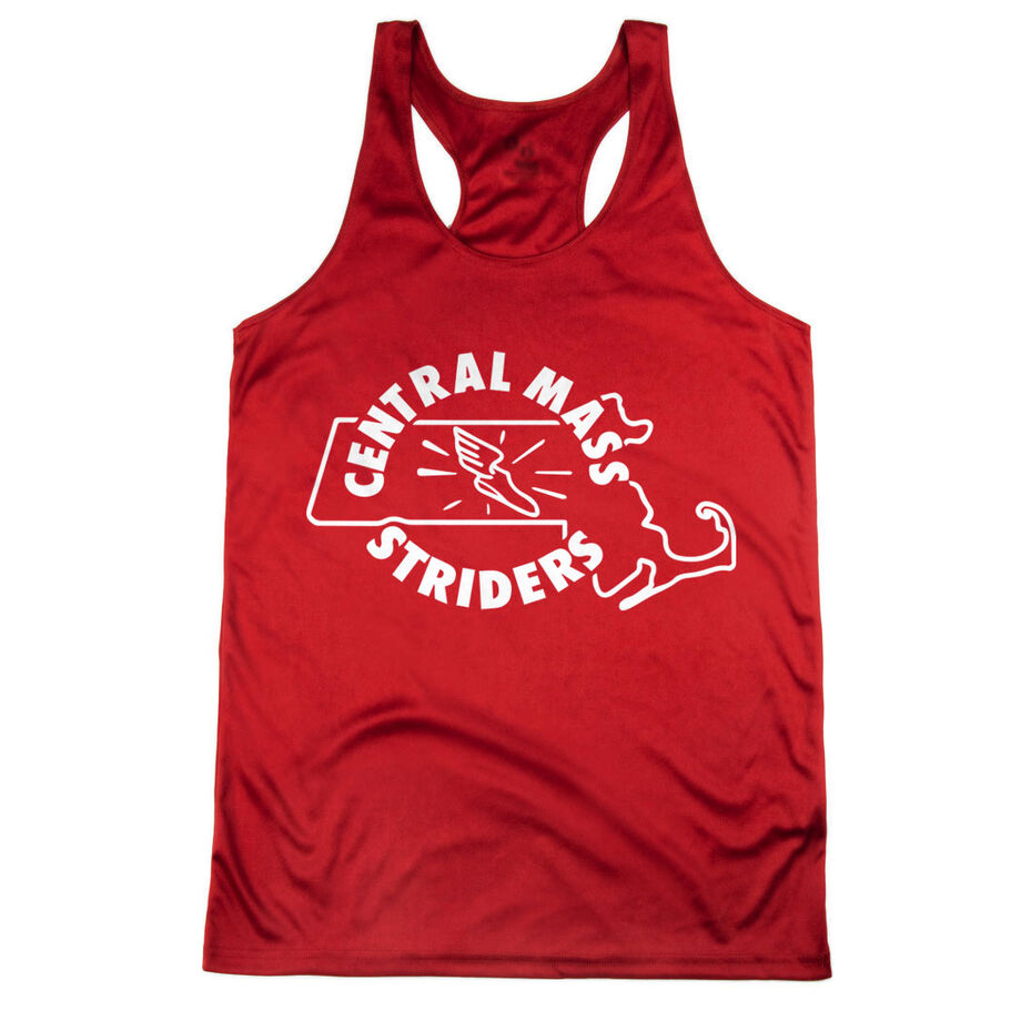 Women's Racerback Performance Tank Top - Central Mass Striders