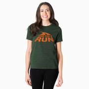 Running Short Sleeve T-Shirt - Gone For a Run&reg; Logo (Orange) 