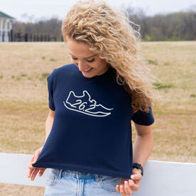 Running Short Sleeve Crop Tee - 26.2 Run Shoe