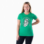 Women's Everyday Runners Tee - Miles To Go Before I Sleep - Skull