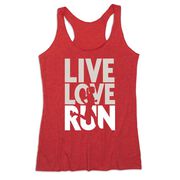 Women's Everyday Tank Top - Live Love Run Silhouette