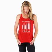 Flowy Racerback Tank Top - Because of the Brave