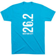Running Short Sleeve T-Shirt - New York City 26.2 Vertical