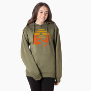 Statement Fleece Hoodie -  Run Trails Sunset