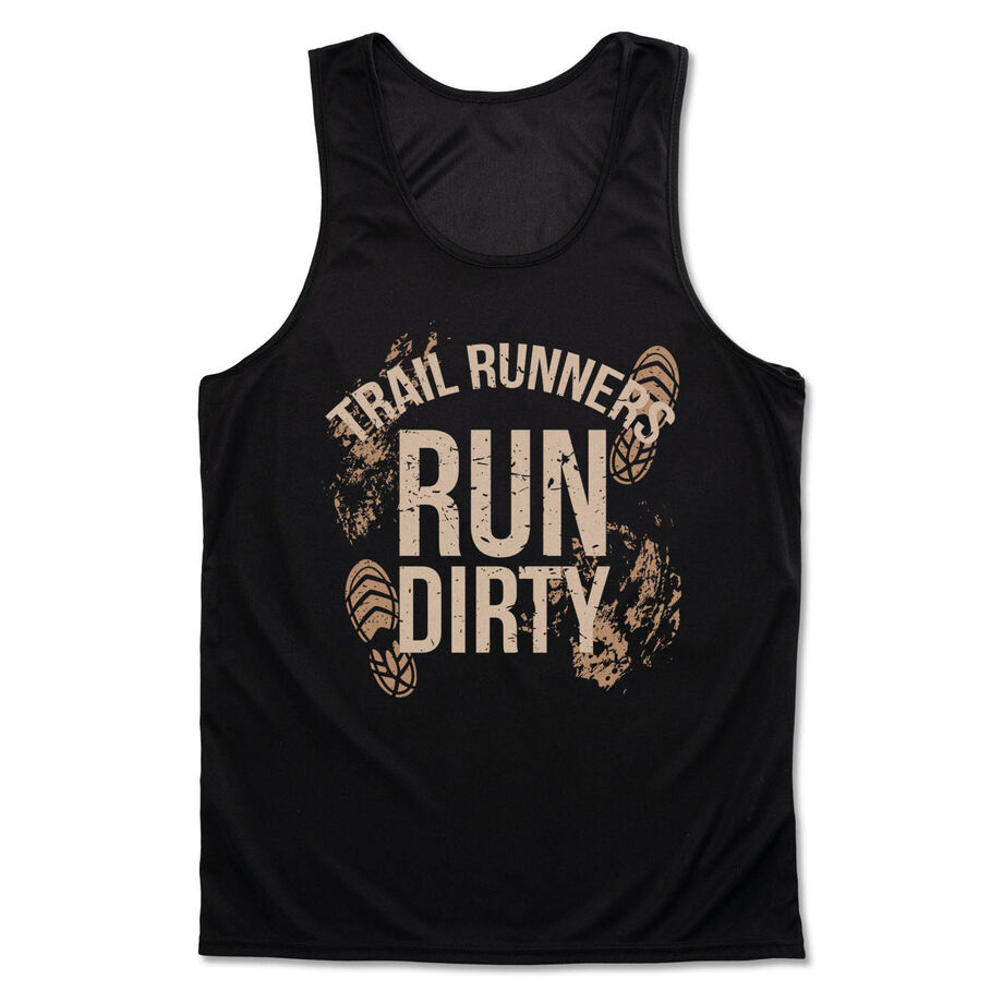 Men's Running Performance Tank Top - Run Dirty