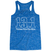 Running Flowy Racerback Tank Top - Half Marathoner 13.1 Miles